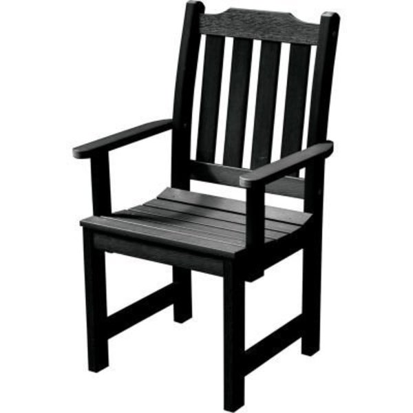 Highwood Usa Highwood® Synthetic Wood Dining Chair With Arms, Black AD-CHDL2-BKE